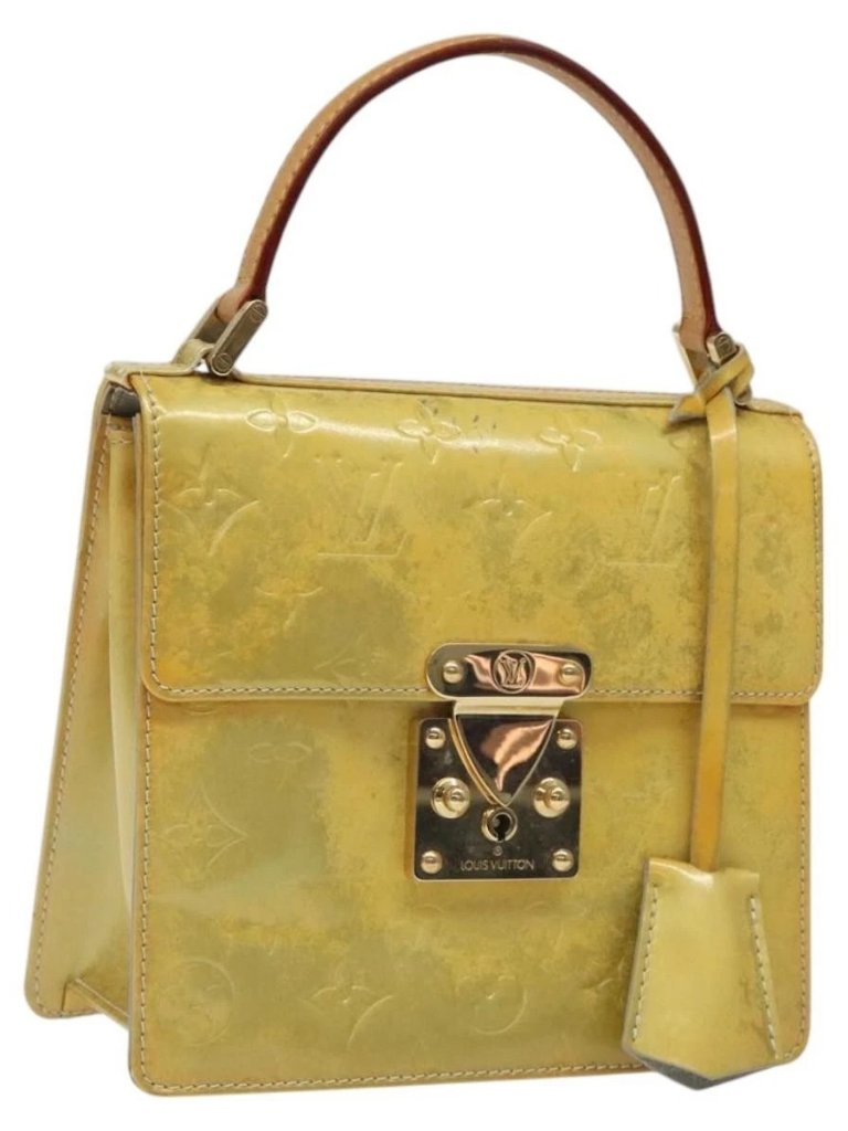 Louis Vuitton Monogram Vernis Spring Street Hand Bag Gris M91029 Lv Auth Kd273